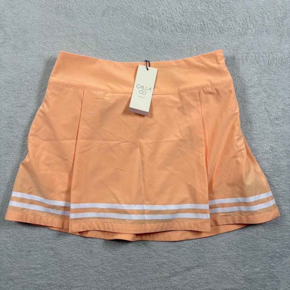 CALIA Womens Truelight Golf Skort 15 Inch Peach Sherbet Orange Size 6 WCG17040F